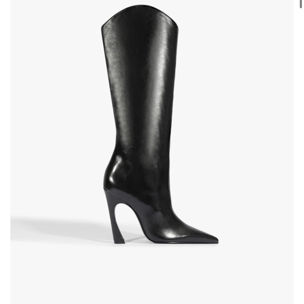 SCHUTZ Maryann Curve Up Leather Boots